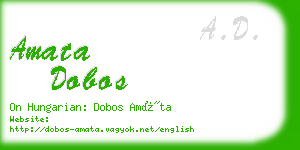 amata dobos business card